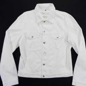 Just Cavalli white denim jacket in mint condition worn once for photo shoot